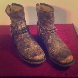 Frye Distressed Ankle Boot